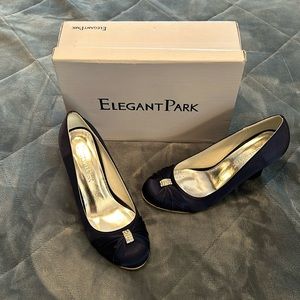 Women’s closed toe wedge heels.